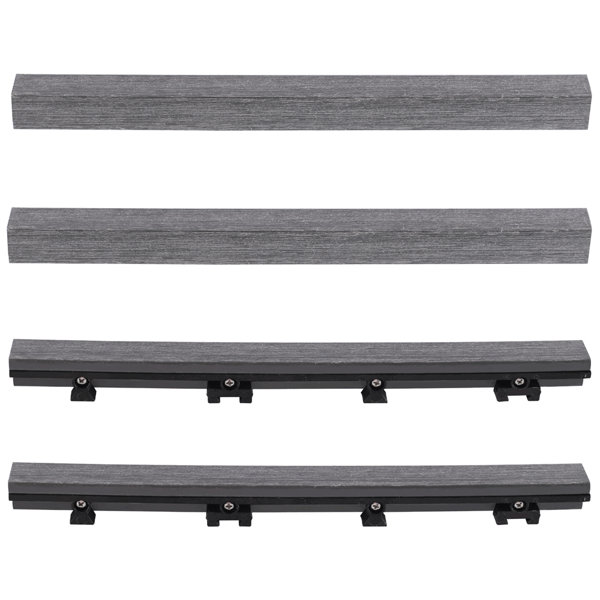 NewTechWood 12" x 1" Composite Interlocking Deck Edge Trim in